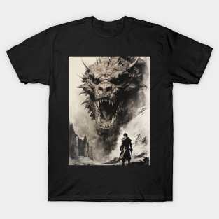 Mystric dragon vs Knight T-Shirt